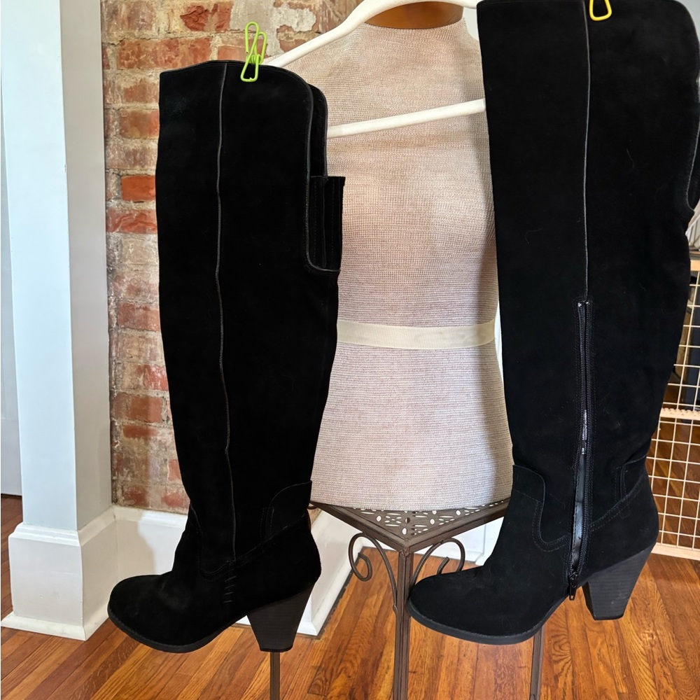 Elegant Black Over-the- Knee Women's Boots